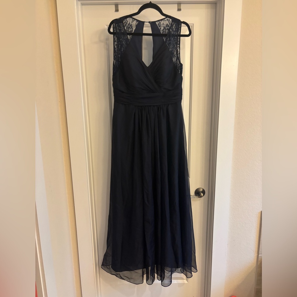 Custom from Etsy | Elegant Chiffon + Lace Evening Gown